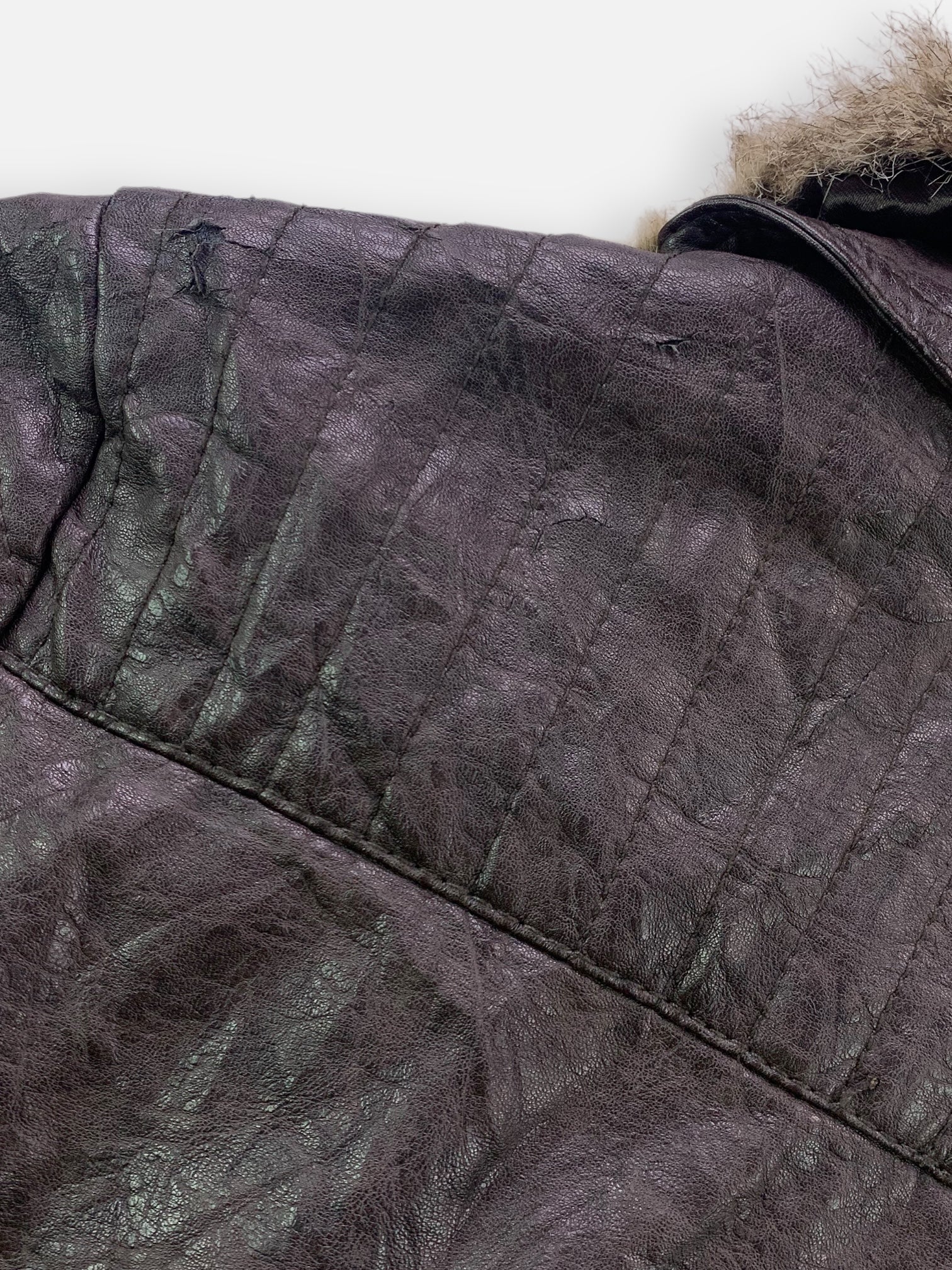 Chaqueta Aviator Cuero - Mujer - Small