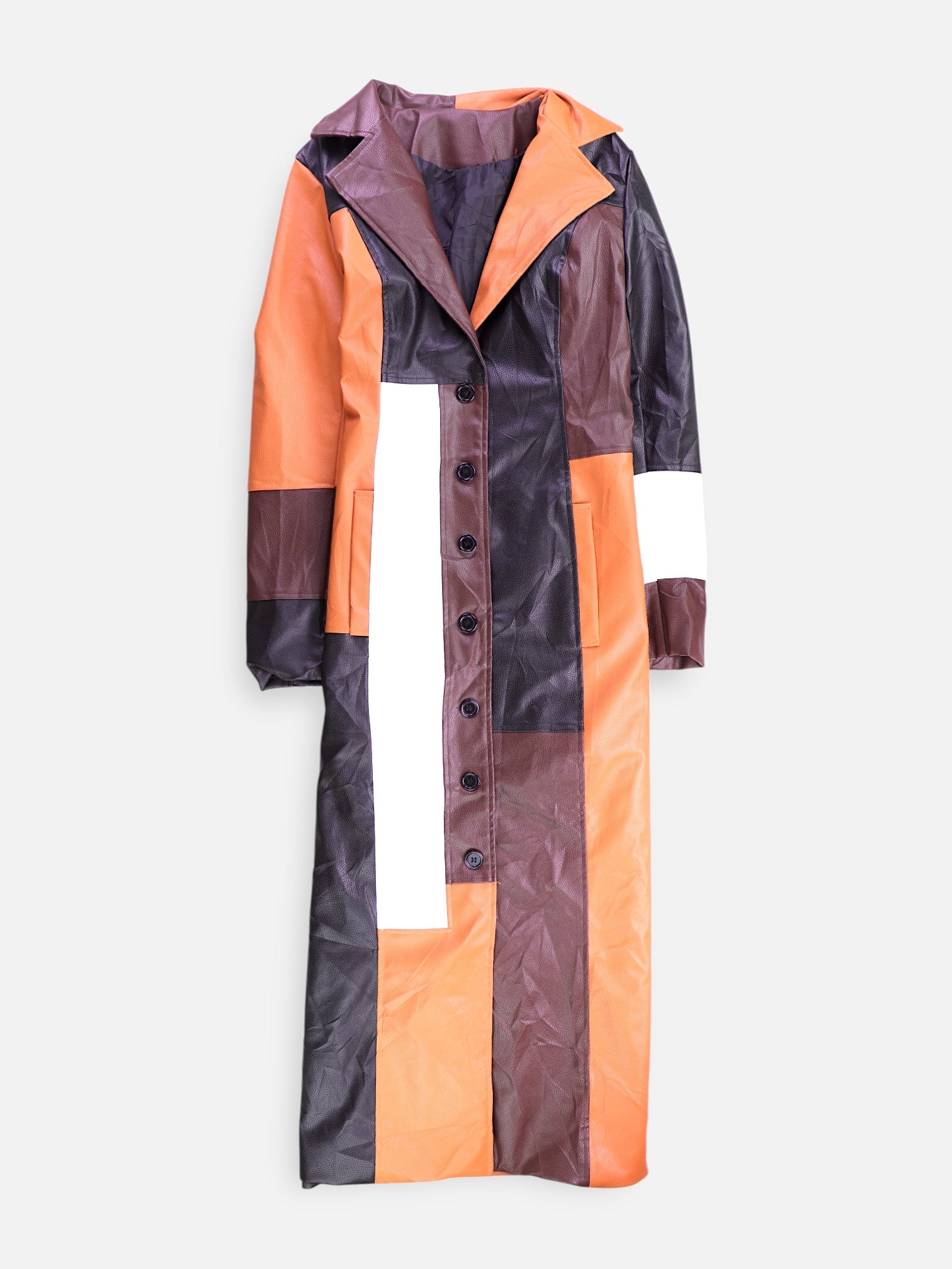 Abrigo  Single breasted trench Color Block - Mujer - Medium