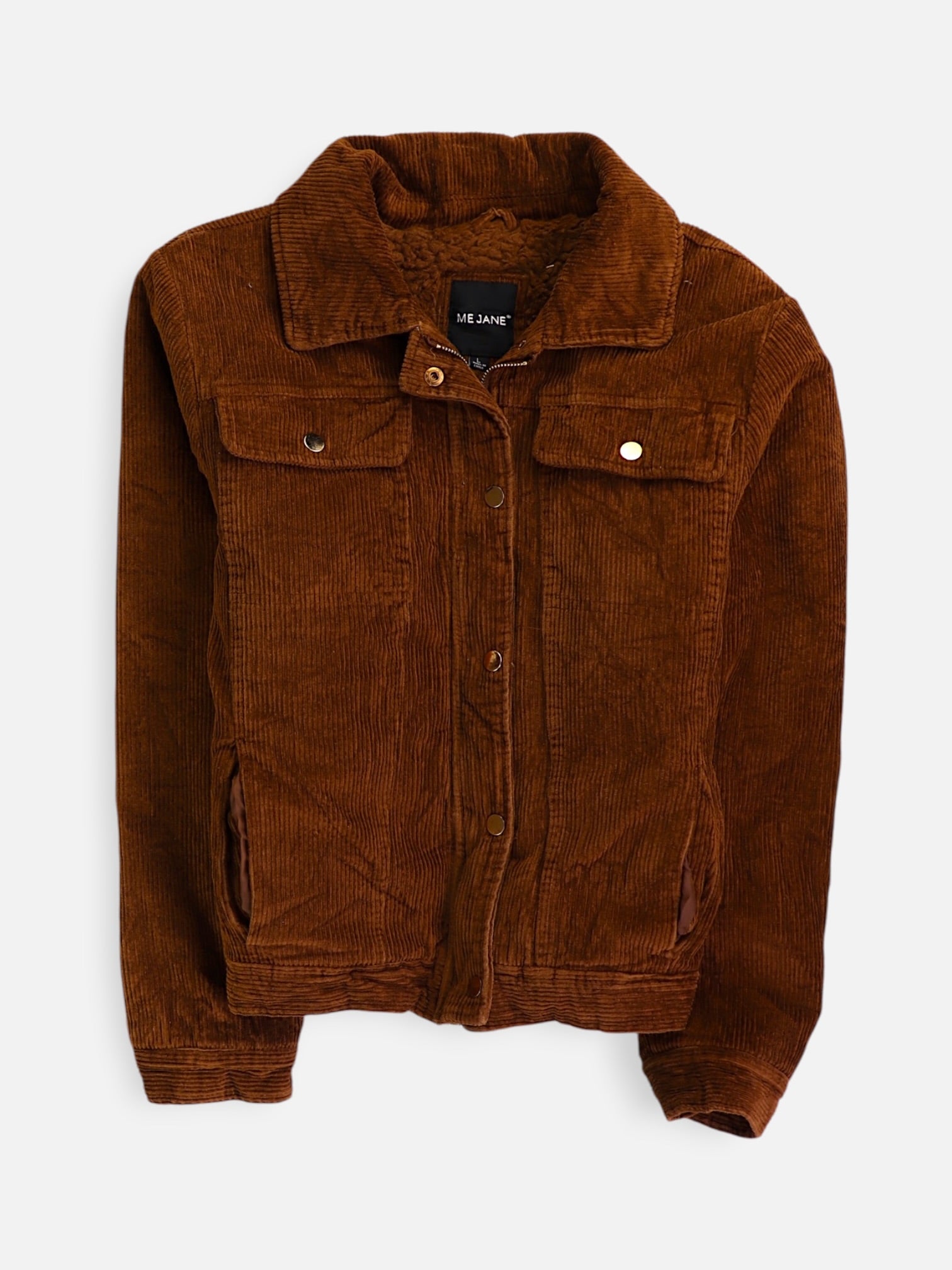 Chaqueta Sherpa Trucker Corduroy - Mujer - Large