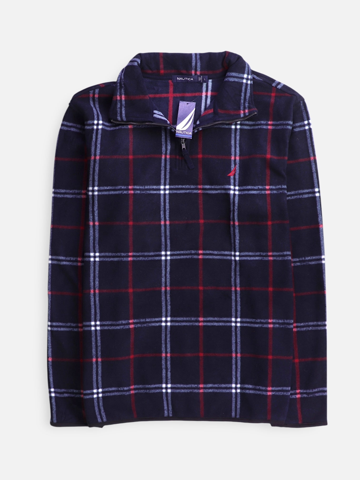 Nautica Sueter Fleece Casual - Hombre - Large
