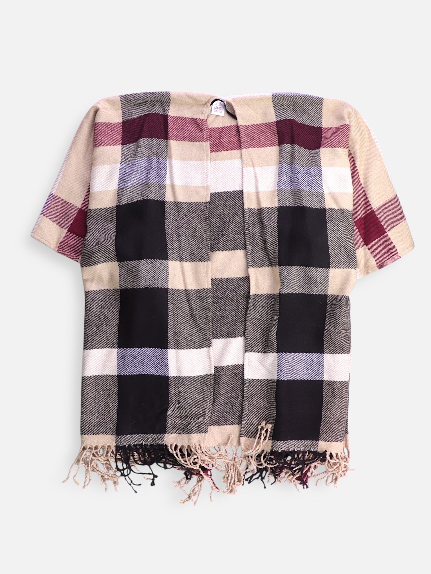 Poncho Color Block - Unisex - Talla Única (One Size)