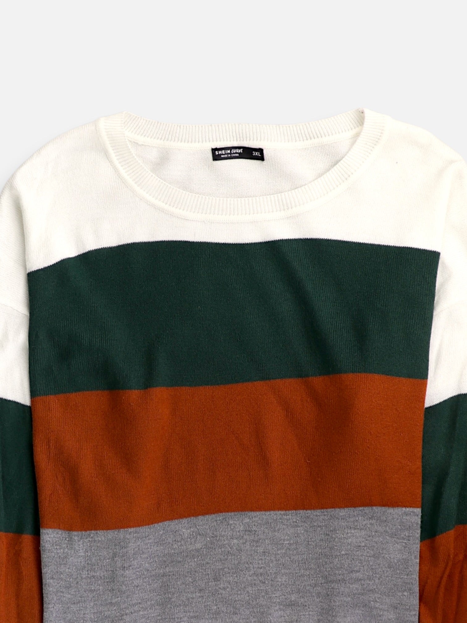 SHEIN Sueter Casual Color Block - Mujer - 3XL