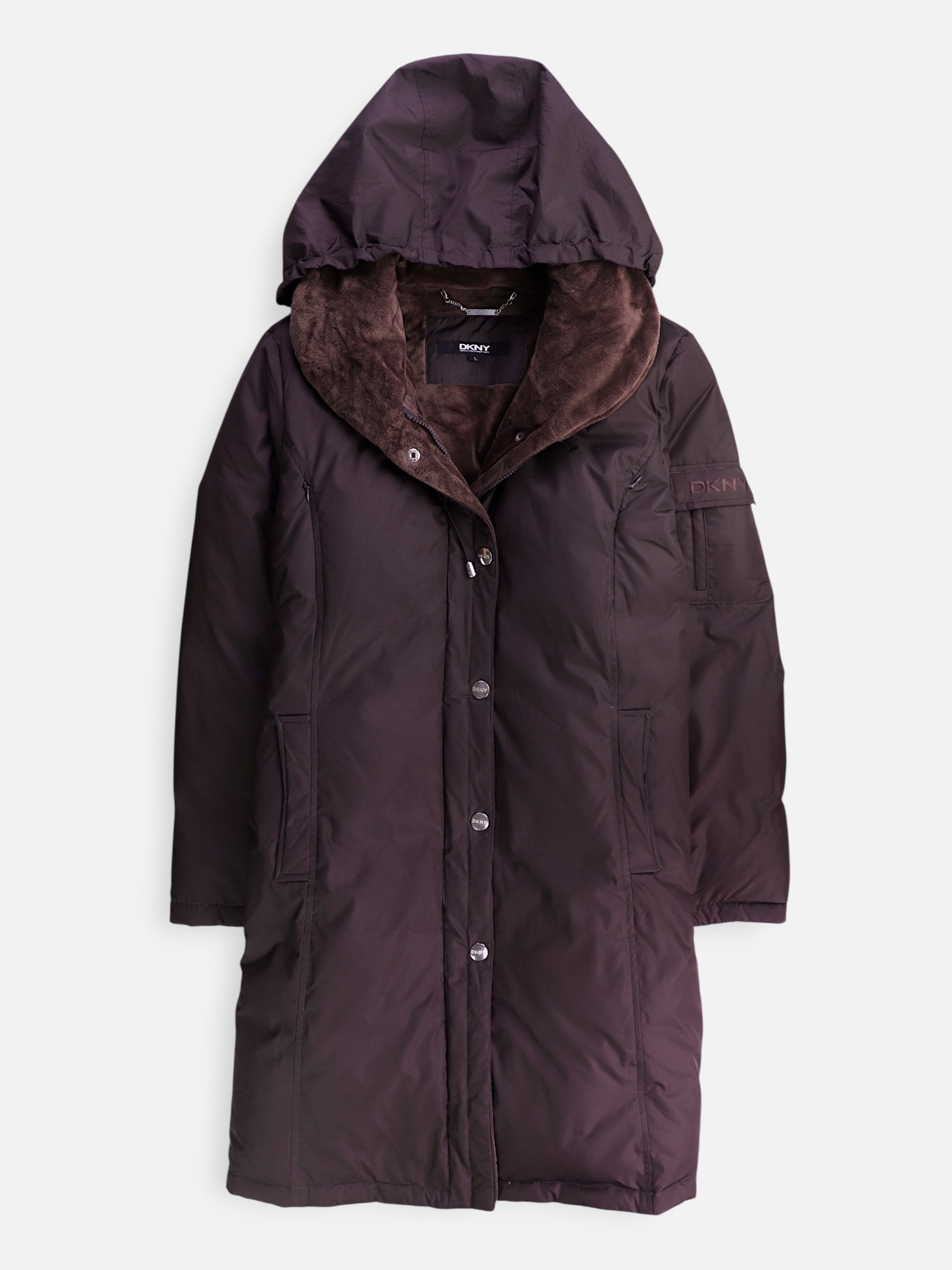 DKNY Abrigo Impermeable Puffer - Mujer - Large
