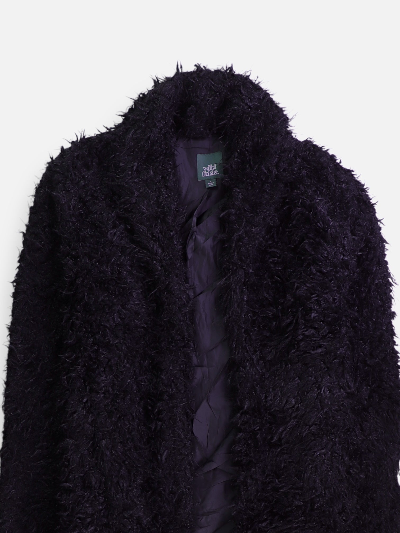 Wild Fable Abrigo Casual Teddy - Mujer - Small