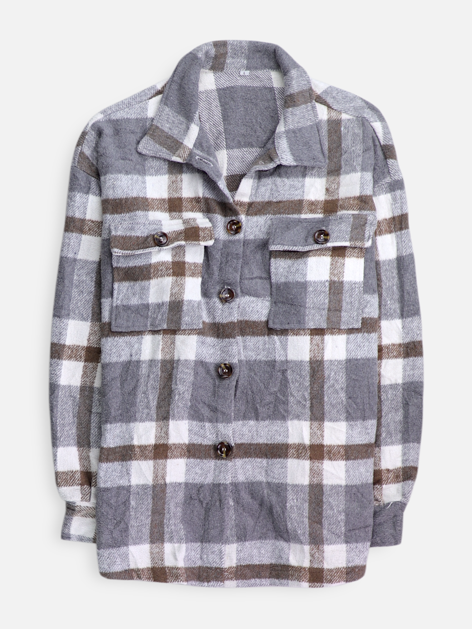 Chaqueta Sobrecamisa Basic - Mujer - Large