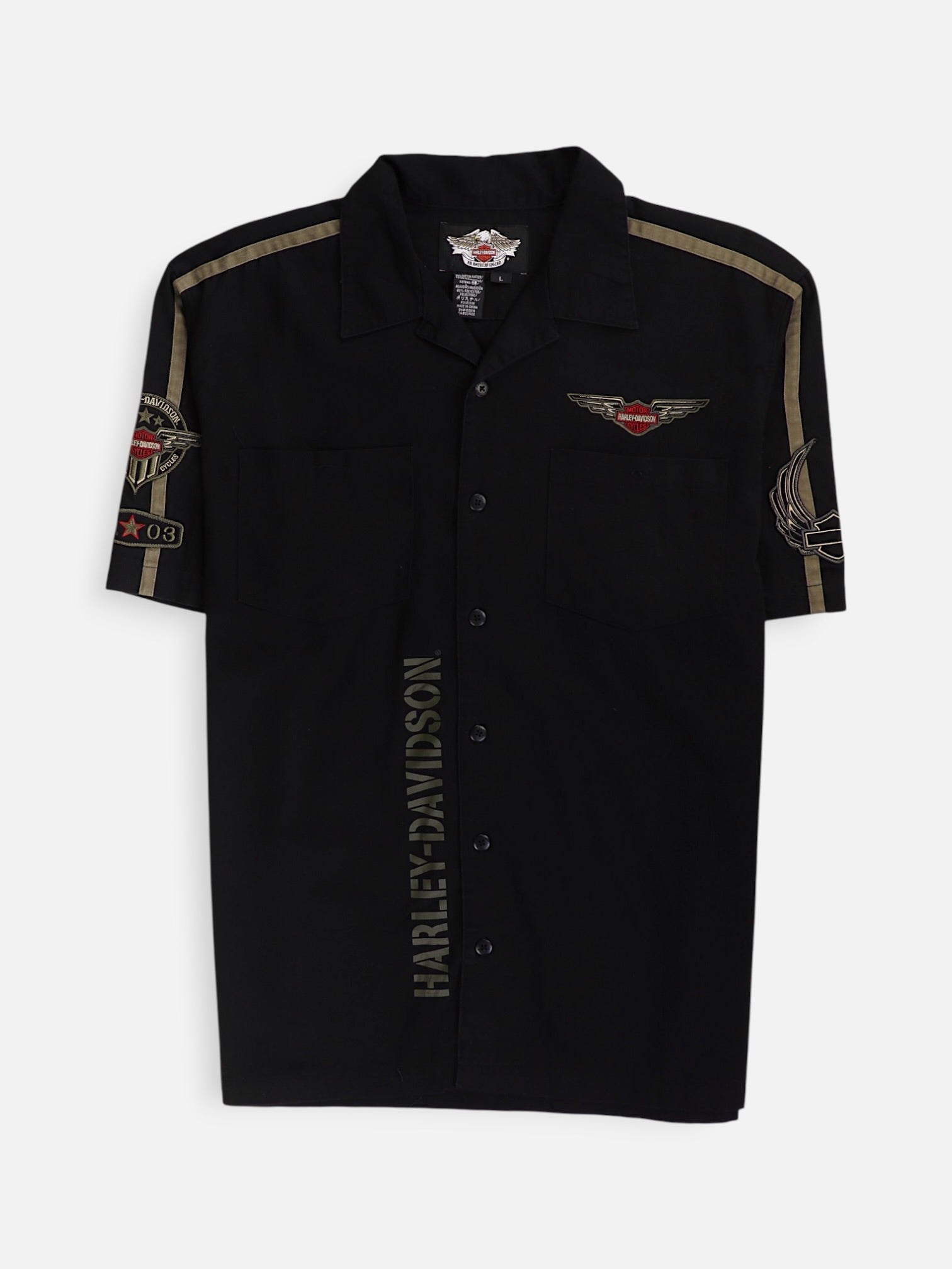 Harley Davidson Camisa Casual - Hombre - Large