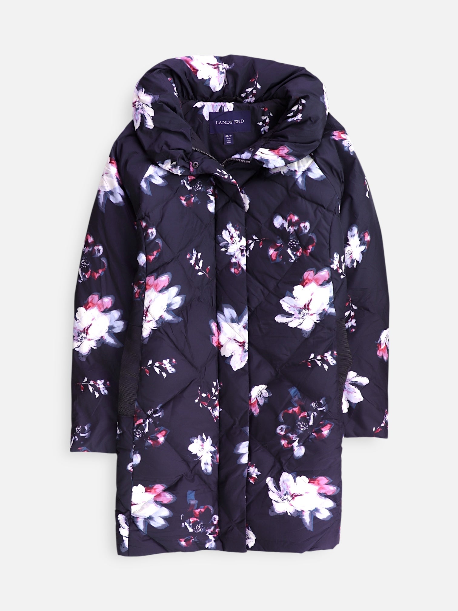 LANDS END Abrigo Casual Puffer - Mujer - Medium