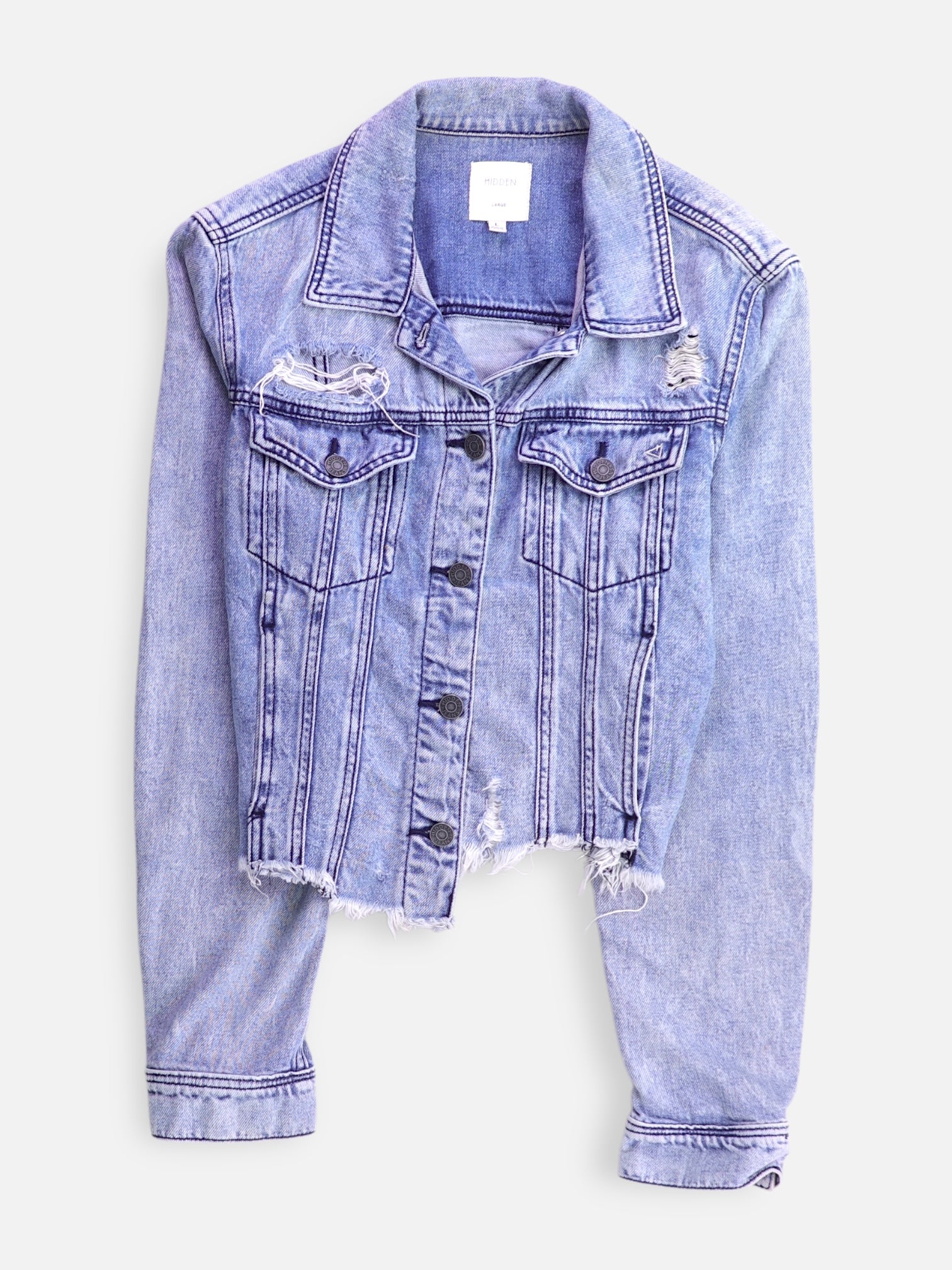 Chaqueta Denim  Crop Top - Mujer - Large
