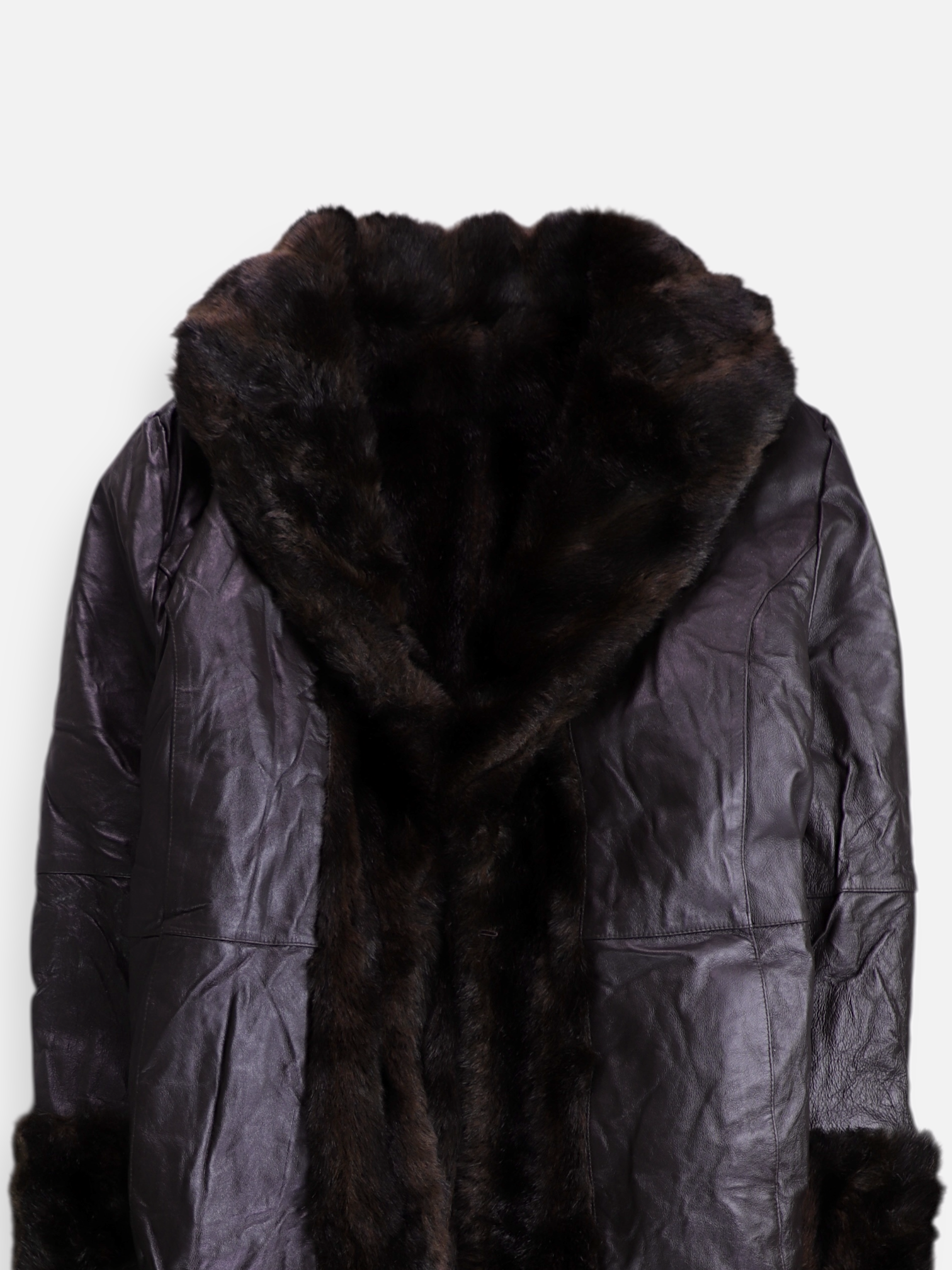 Abrigo Teddy Cuero - Mujer - XL