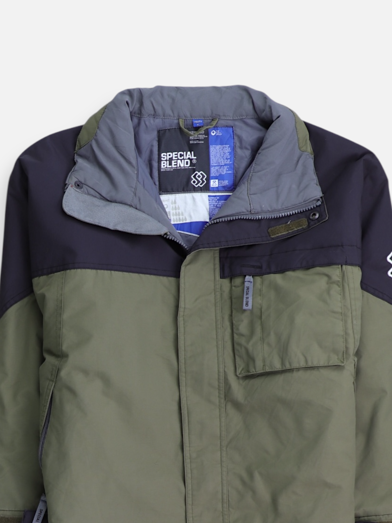 Chaqueta Impermeable Color Block - Niño - Large - 8-10Y (Años)