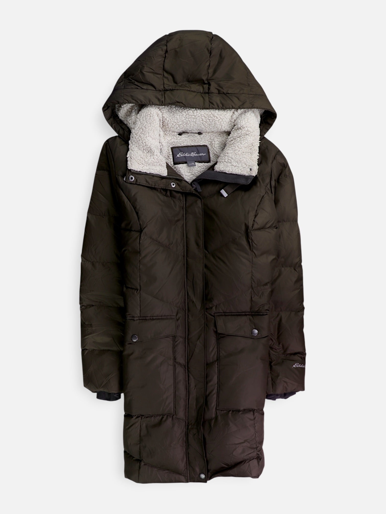 Eddie Bauer Abrigo Casual Puffer - Mujer - Petite XL