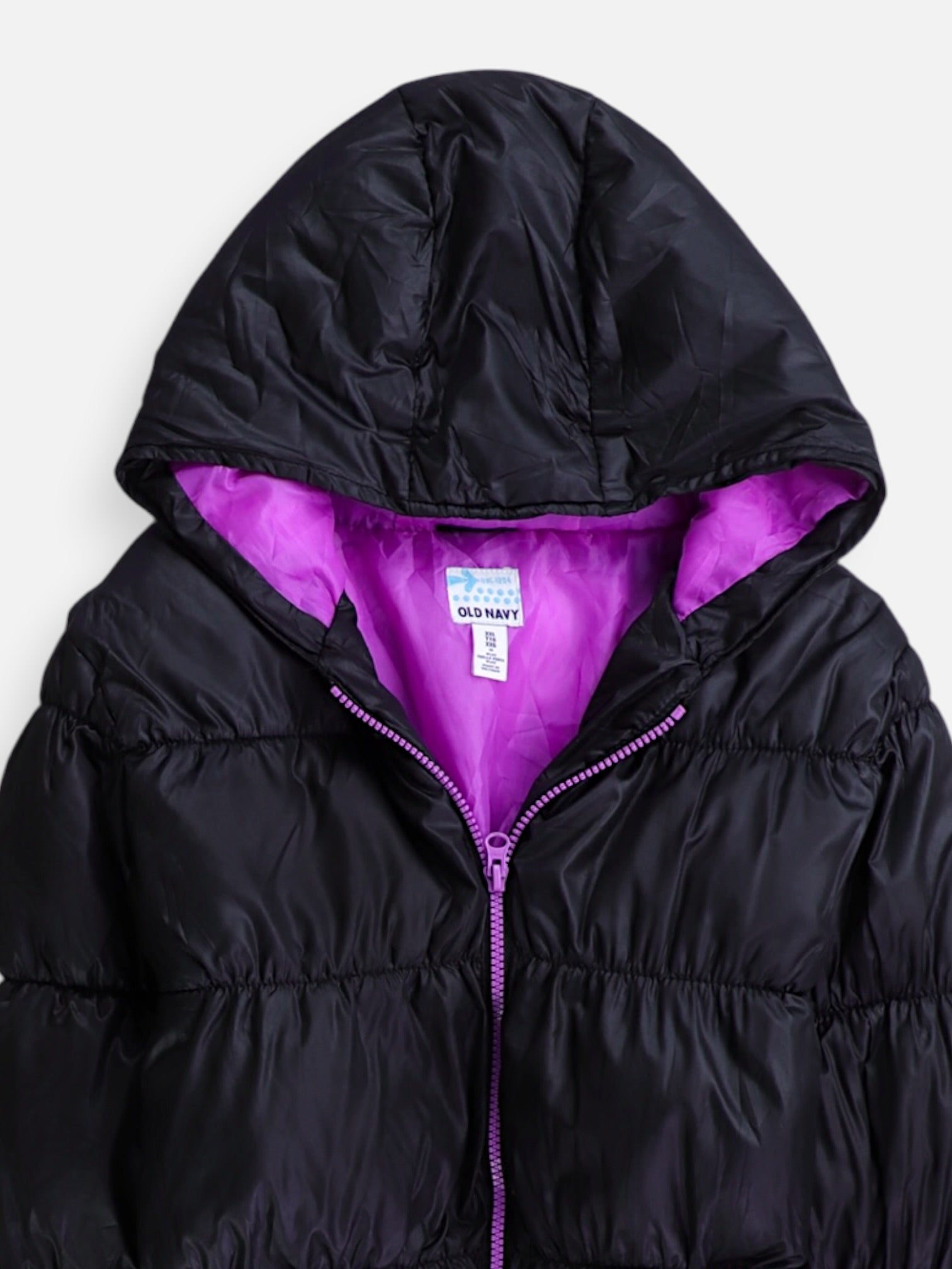 Old Navy Chaqueta Puffer Impermeable - Niña - 2XL - 14-16Y (Años)