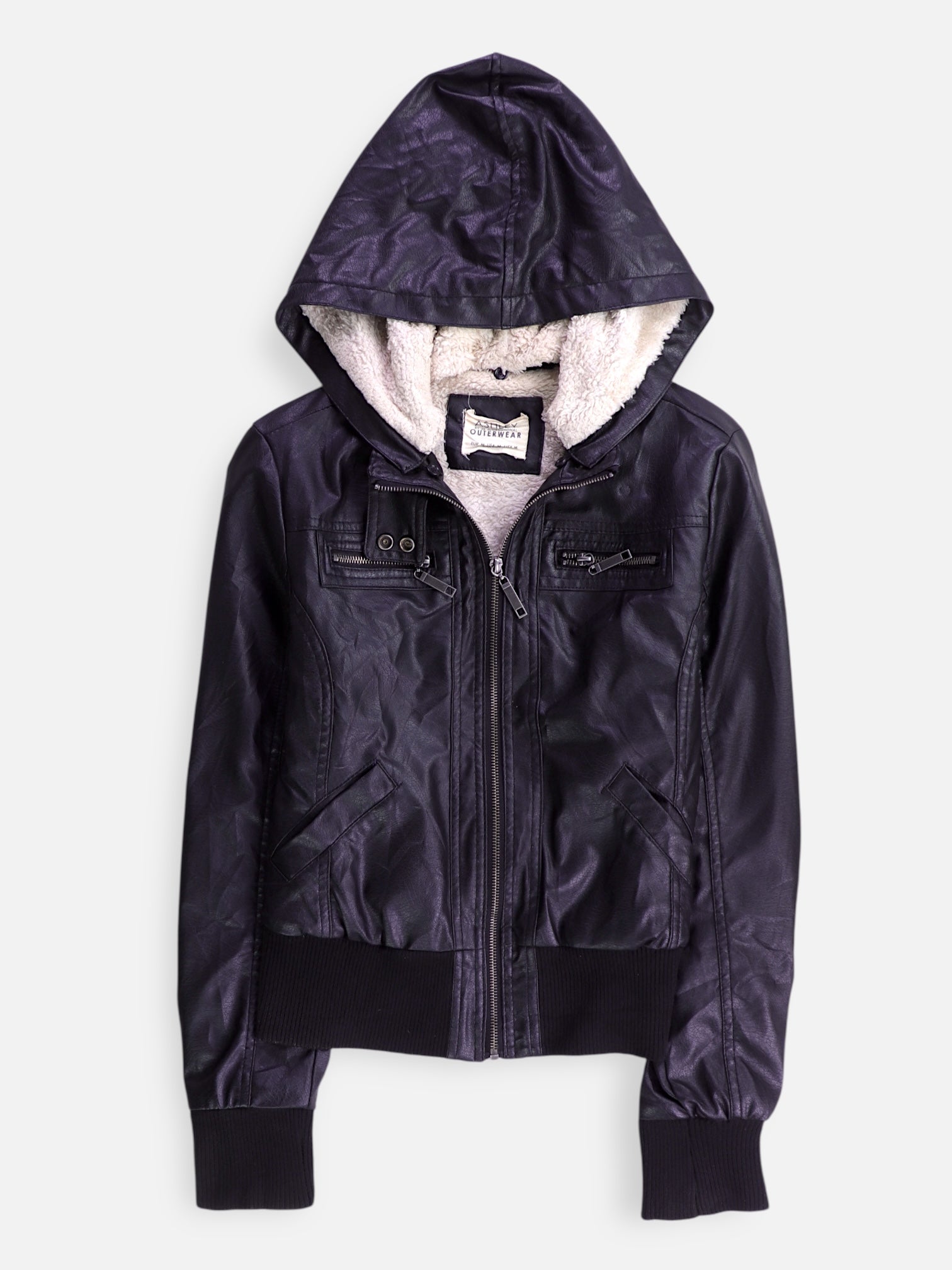 Chaqueta Bomber  Cuero - Mujer - Medium