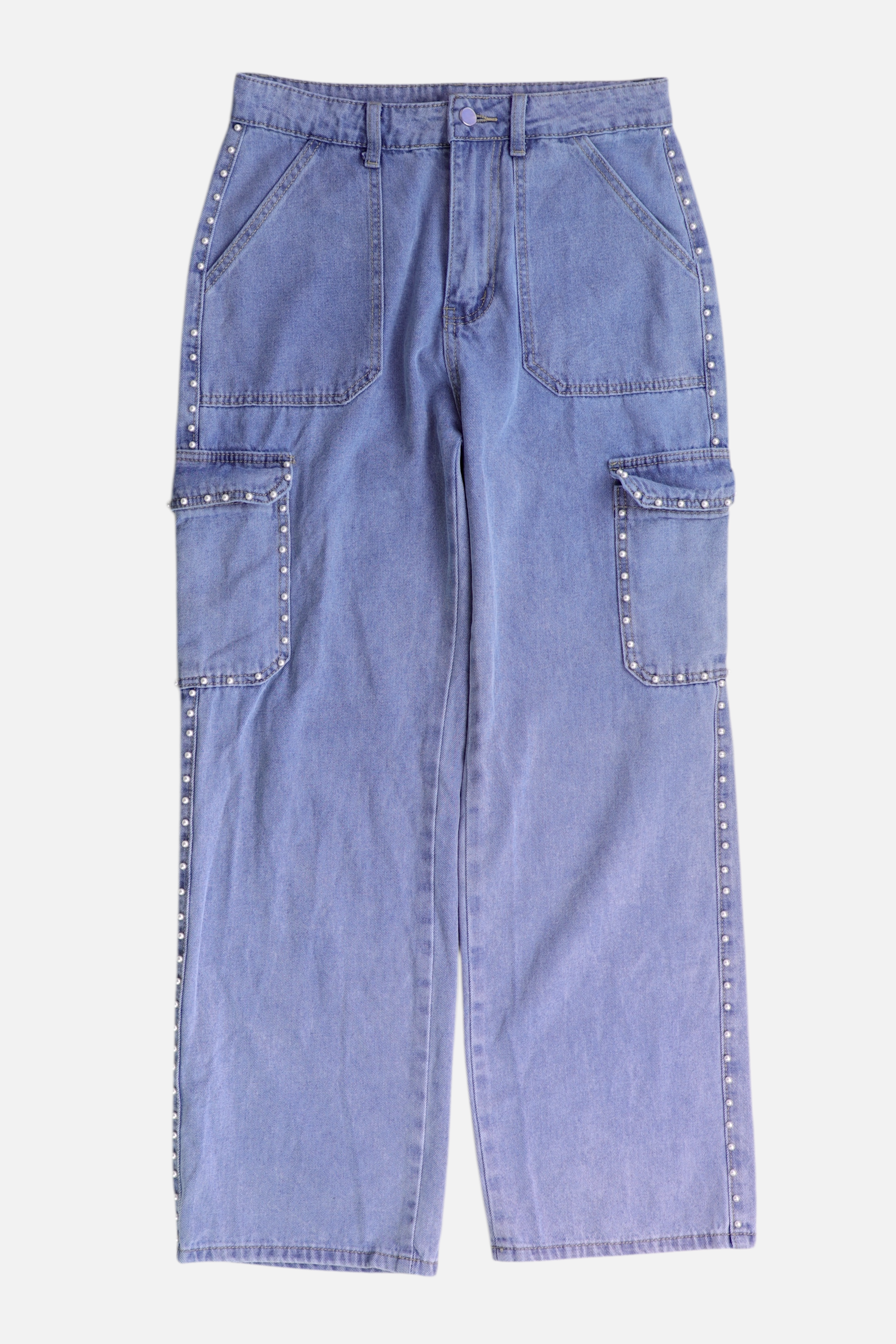 Jean Regular Fit Cargo - Mujer - Medium