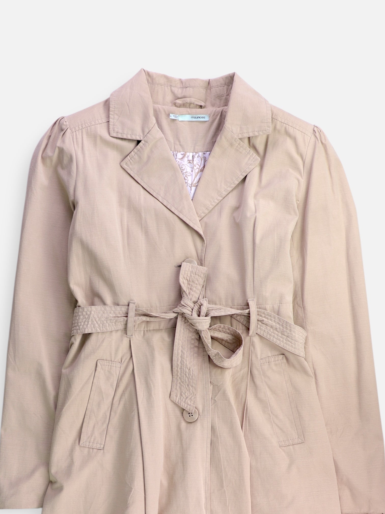 Chaqueta Trench coat Basic - Mujer - Large