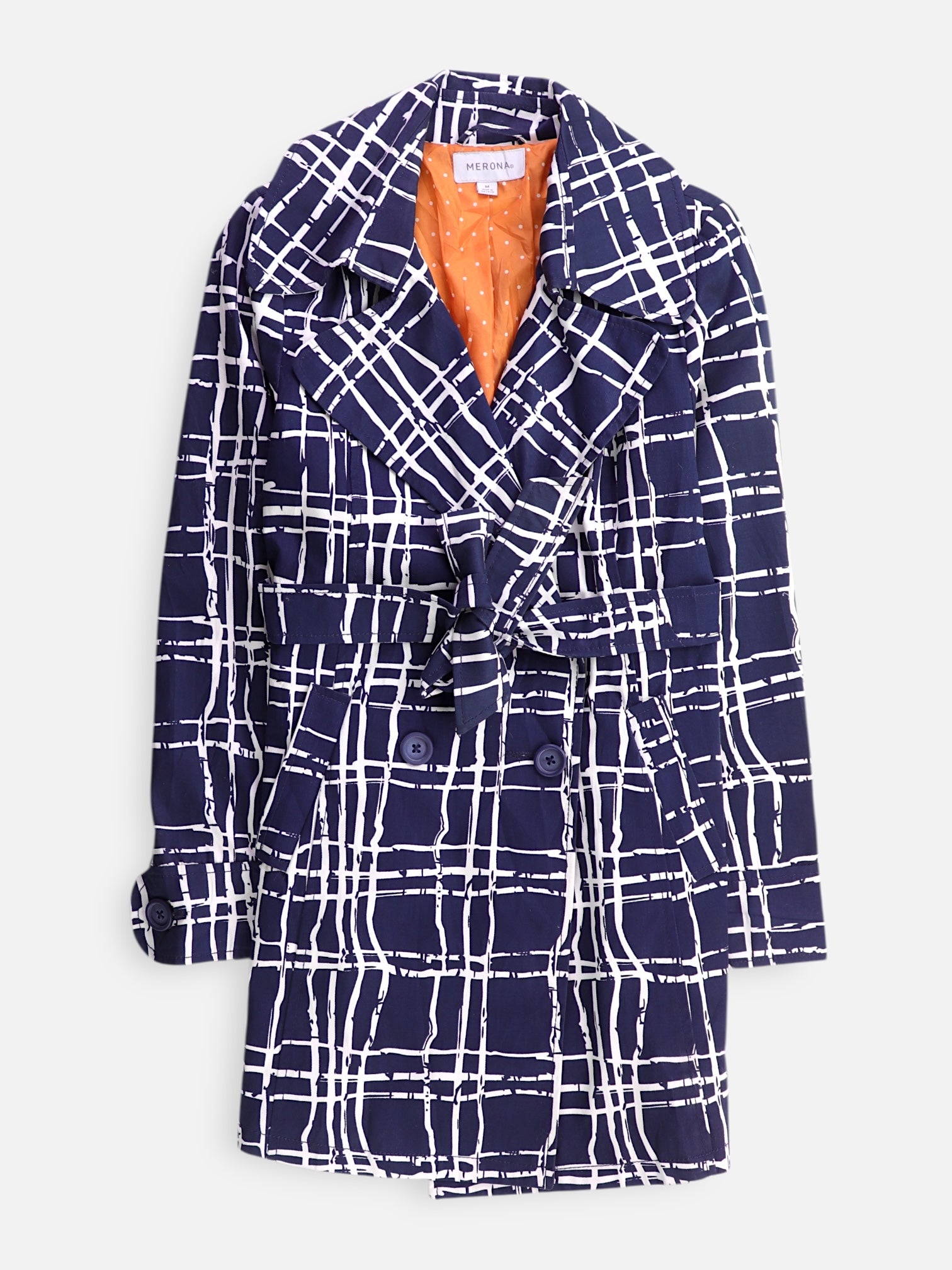MERONA Abrigo Trench Coat Casual - Mujer - Medium