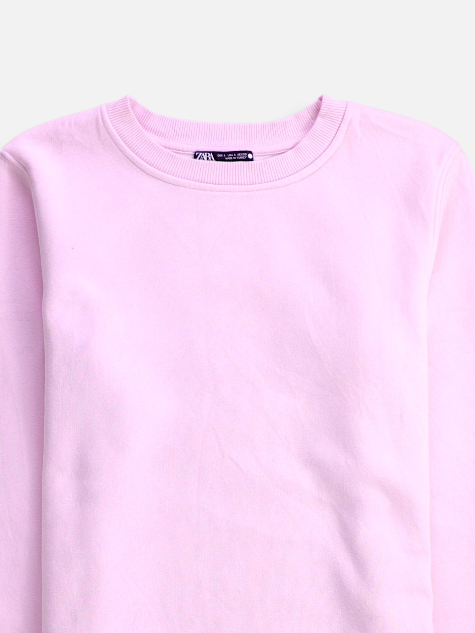 ZARA Sudadera Sweatshirt Basic - Mujer - Small