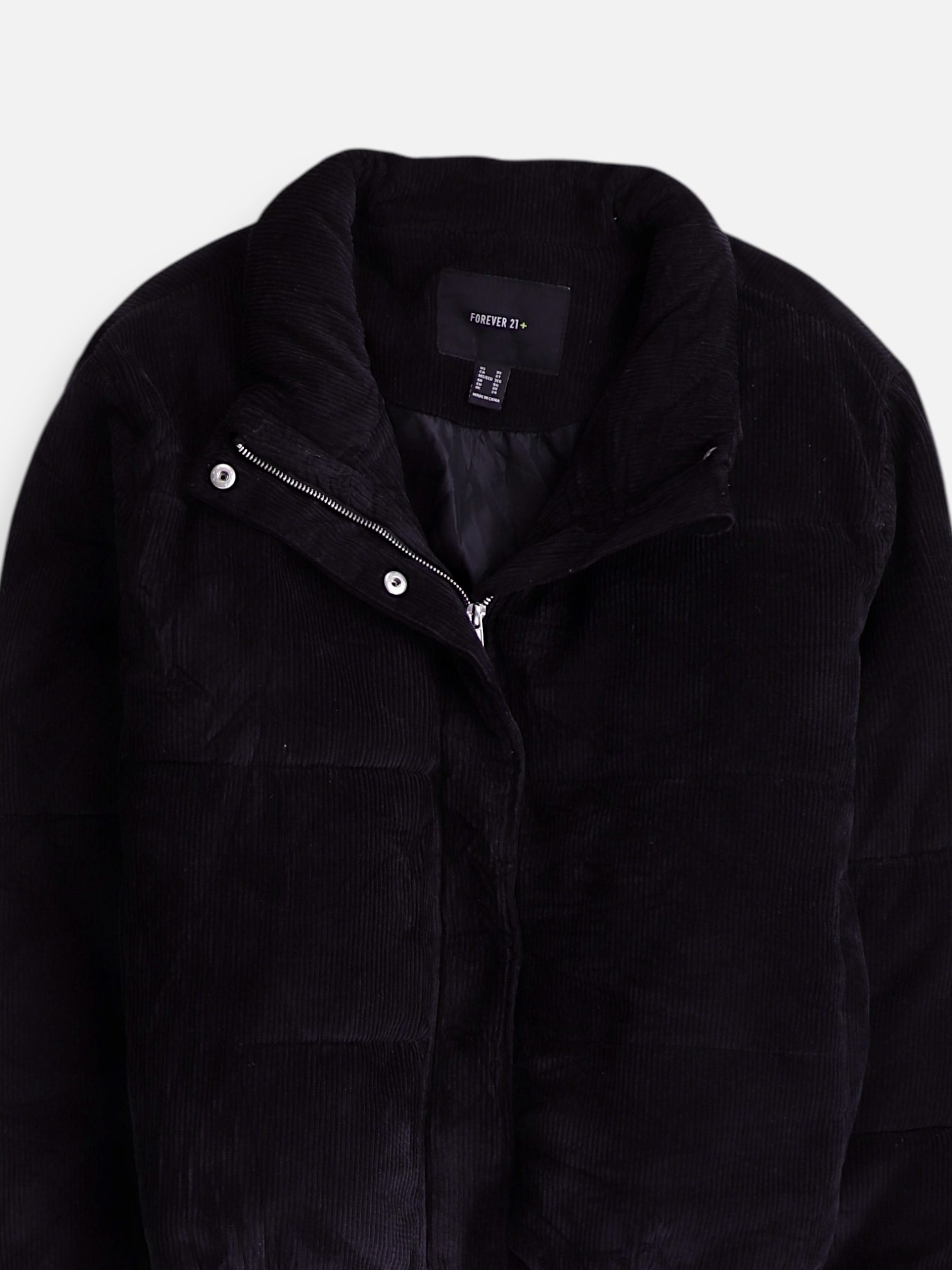 Forever 21 Chaqueta Puffer Corduroy - Mujer - 3XL