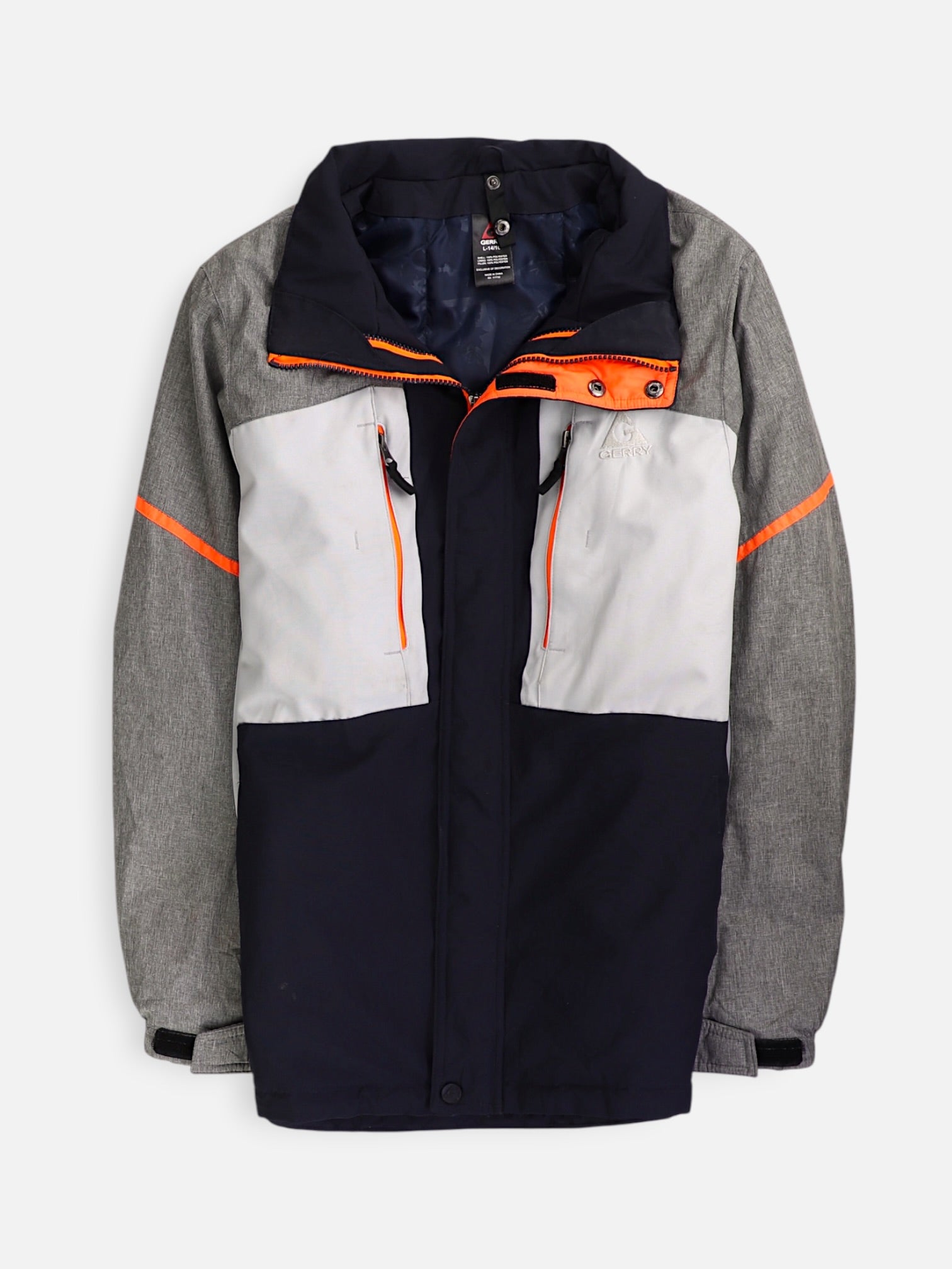 GERRY Chaqueta Impermeable Color Block - Niño - Large - 14-16Y (Años)