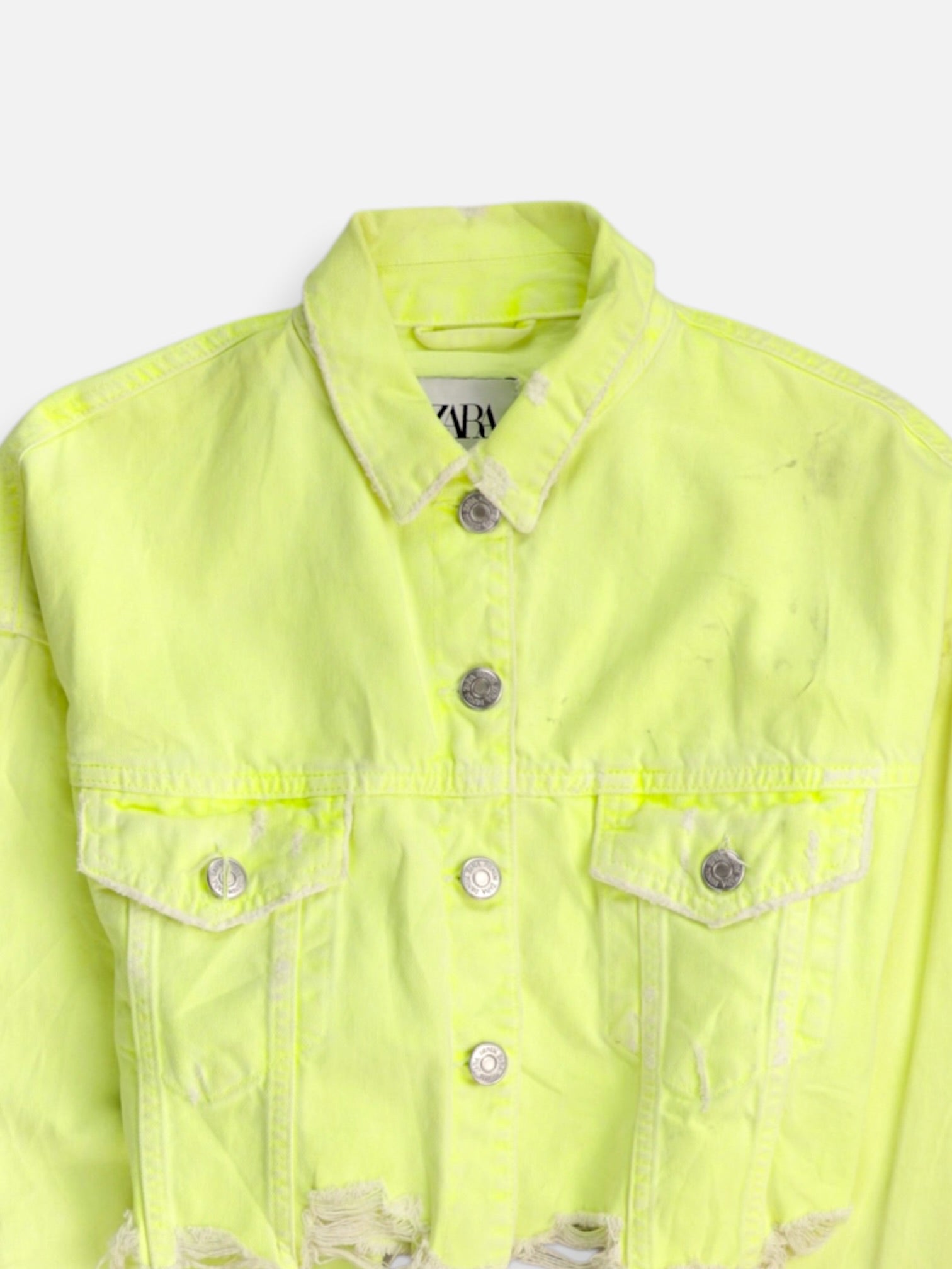 ZARA Chaqueta Denim  Crop Top - Mujer - Small