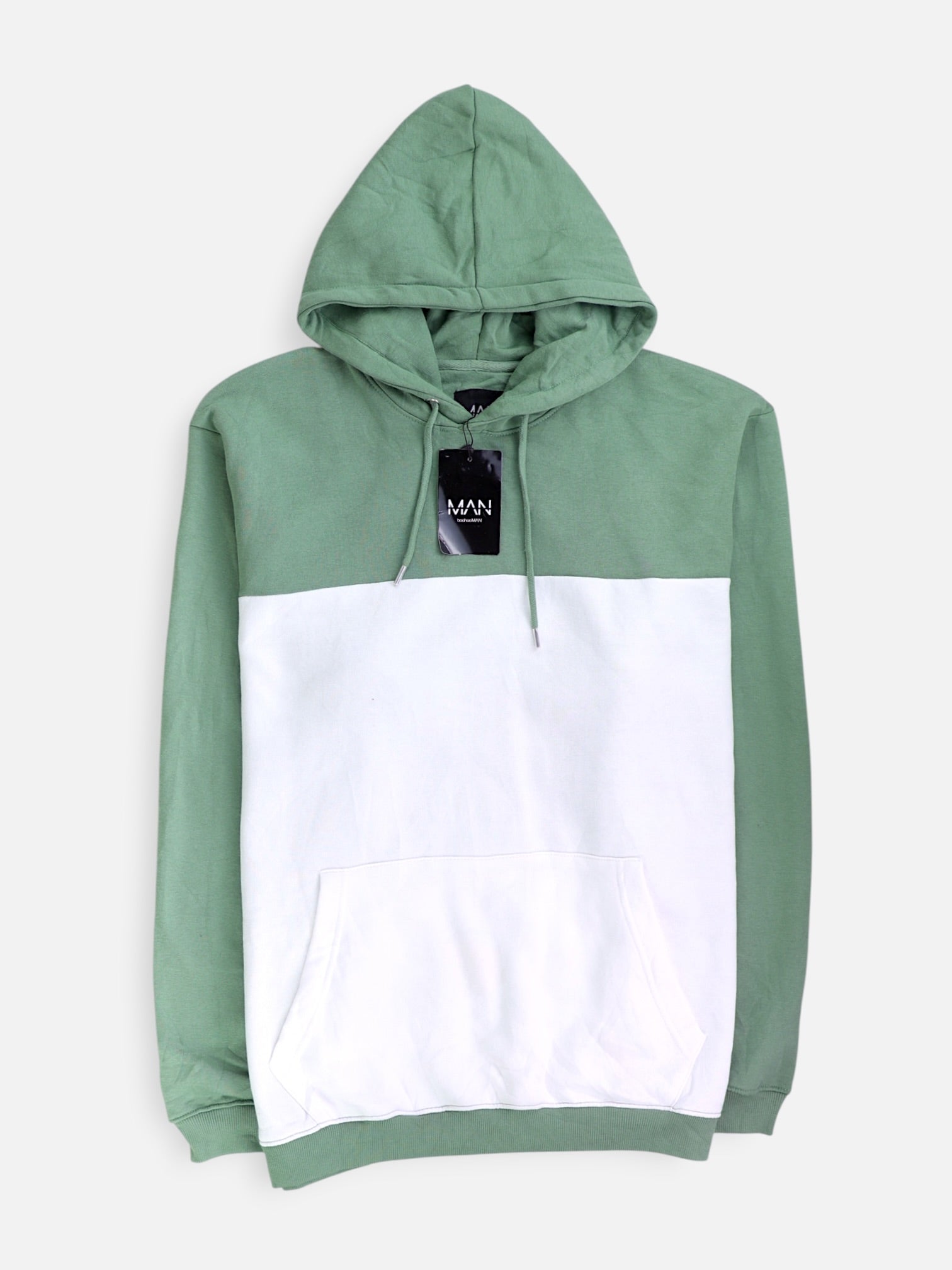 boohooman Sudadera Hoodie Color Block - Hombre - 4XL